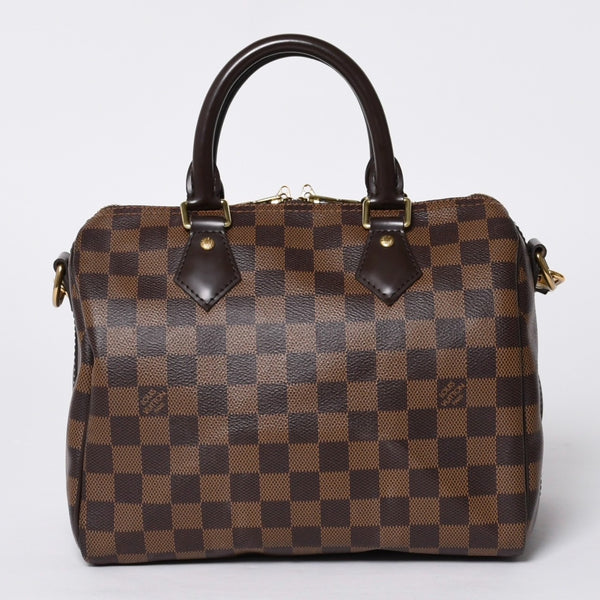 Very good condition LOUIS VUITTON Speedy Bandouliere 25 Damier N40575 Brown Used 4a000742