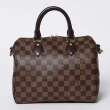 画像をギャラリービューアに読み込む, 極美品 LOUIS VUITTON ルイヴィトン スピーディ バンドリエール 25 ダミエ N40575 ブラウン 中古 4a000742