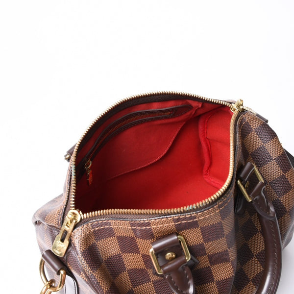 Very good condition LOUIS VUITTON Speedy Bandouliere 25 Damier N40575 Brown Used 4a000742