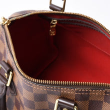 画像をギャラリービューアに読み込む, 極美品 LOUIS VUITTON ルイヴィトン スピーディ バンドリエール 25 ダミエ N40575 ブラウン 中古 4a000742