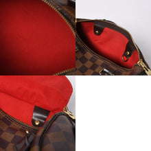 画像をギャラリービューアに読み込む, 極美品 LOUIS VUITTON ルイヴィトン スピーディ バンドリエール 25 ダミエ N40575 ブラウン 中古 4a000742