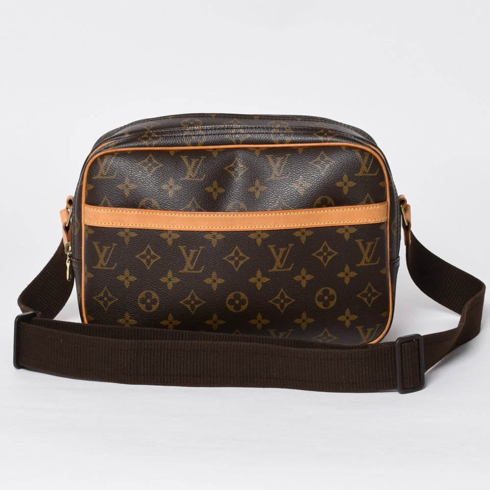 LOUIS VUITTON Shoulder Bag Reporter PM M45254 Monogram Canvas Brown Good Condition Used 4a000849