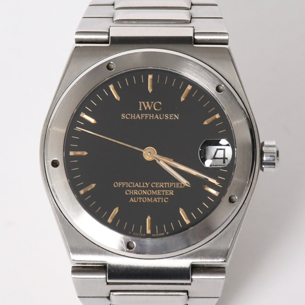 [USED/中古]IWC インターナショナルウォッチカンパニー 時計 インジュニア ブラック シルバー ステンレススチール 3521-002 Aランク 中古 4a008633