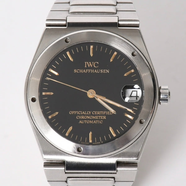 [USED/中古]IWC インターナショナルウォッチカンパニー 時計 インジュニア ブラック シルバー ステンレススチール 3521-002 Aランク 中古 4a008633
