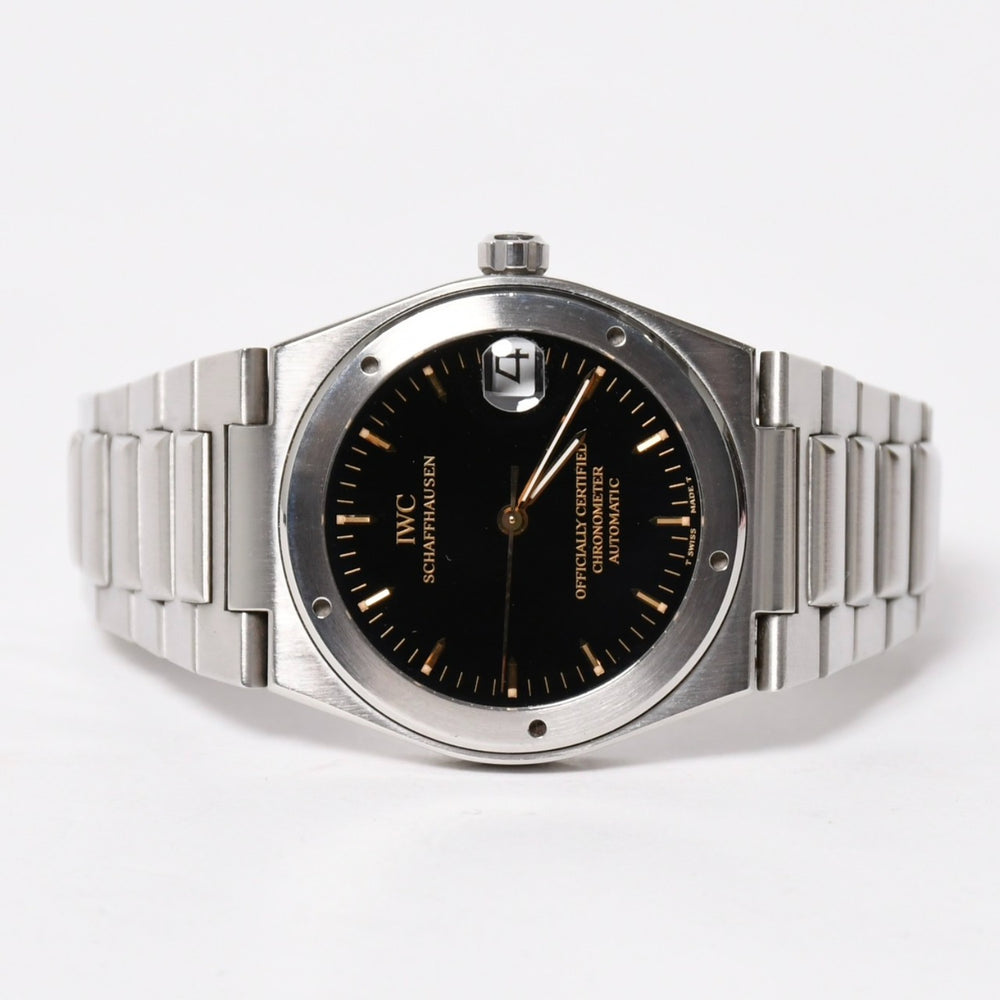 [USED/中古]IWC インターナショナルウォッチカンパニー 時計 インジュニア ブラック シルバー ステンレススチール 3521-002 Aランク 中古 4a008633