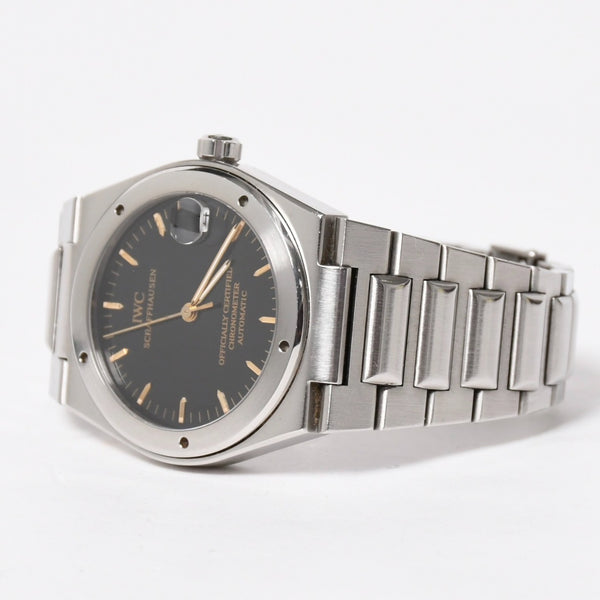[USED/中古]IWC インターナショナルウォッチカンパニー 時計 インジュニア ブラック シルバー ステンレススチール 3521-002 Aランク 中古 4a008633
