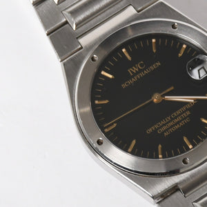 [USED/中古]IWC インターナショナルウォッチカンパニー 時計 インジュニア ブラック シルバー ステンレススチール 3521-002 Aランク 中古 4a008633