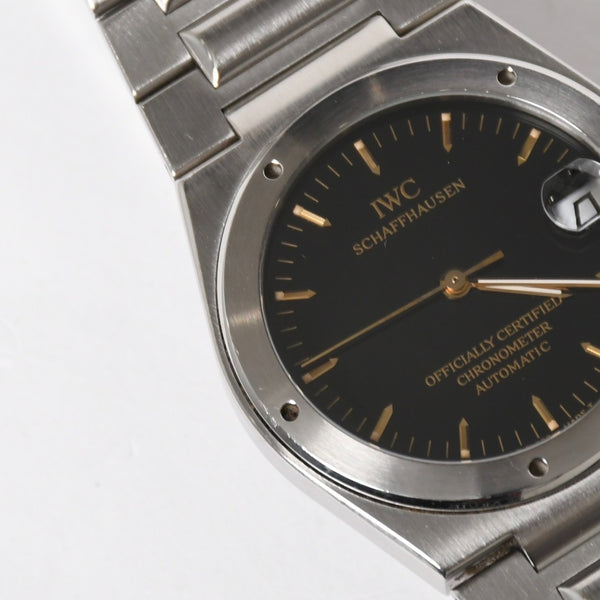 [USED/中古]IWC インターナショナルウォッチカンパニー 時計 インジュニア ブラック シルバー ステンレススチール 3521-002 Aランク 中古 4a008633