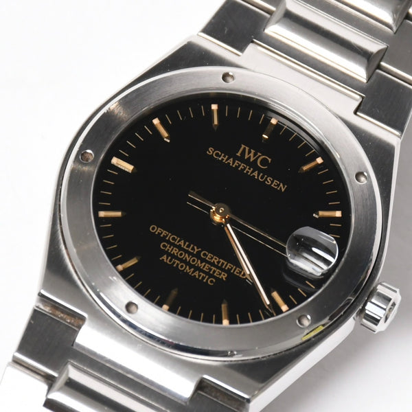 [USED/中古]IWC インターナショナルウォッチカンパニー 時計 インジュニア ブラック シルバー ステンレススチール 3521-002 Aランク 中古 4a008633
