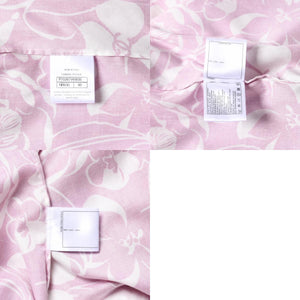 CHANEL シャネル カメリア 半袖シャツ P70267V61835 サイズ50 ココマーク ピンク ホワイト メンズ 総柄 美品 中古 4a008665