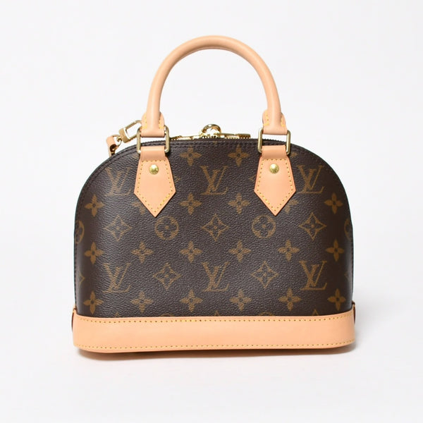 新品同様 LOUIS VUITTON ルイヴィトン アルマBB 2WAY ハンドバッグ ショルダーバッグ M53152 ブラウン モノグラムキャンバス 中古 4a008380