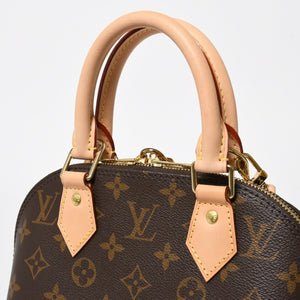 新品同様 LOUIS VUITTON ルイヴィトン アルマBB 2WAY ハンドバッグ ショルダーバッグ M53152 ブラウン モノグラムキャンバス 中古 4a008380