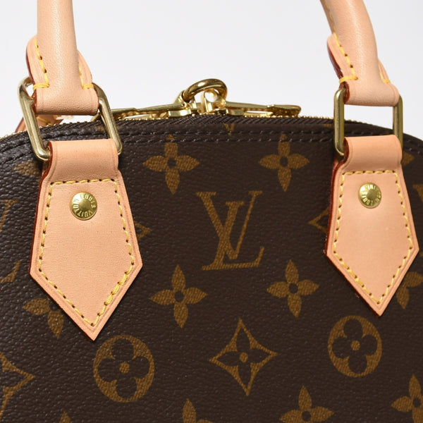 新品同様 LOUIS VUITTON ルイヴィトン アルマBB 2WAY ハンドバッグ ショルダーバッグ M53152 ブラウン モノグラムキャンバス 中古 4a008380