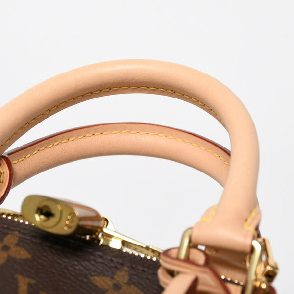 新品同様 LOUIS VUITTON ルイヴィトン アルマBB 2WAY ハンドバッグ ショルダーバッグ M53152 ブラウン モノグラムキャンバス 中古 4a008380