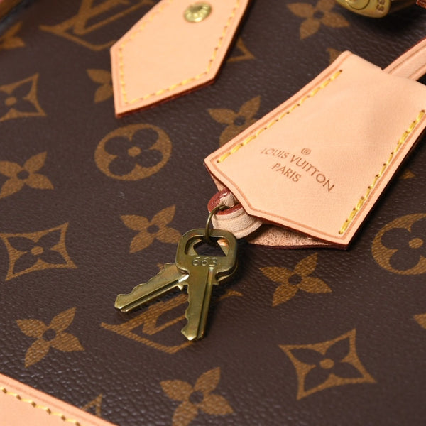 新品同様 LOUIS VUITTON ルイヴィトン アルマBB 2WAY ハンドバッグ ショルダーバッグ M53152 ブラウン モノグラムキャンバス 中古 4a008380