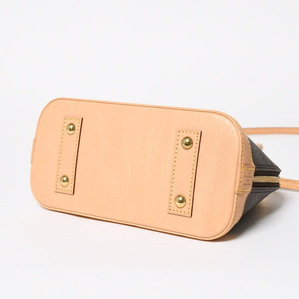 新品同様 LOUIS VUITTON ルイヴィトン アルマBB 2WAY ハンドバッグ ショルダーバッグ M53152 ブラウン モノグラムキャンバス 中古 4a008380