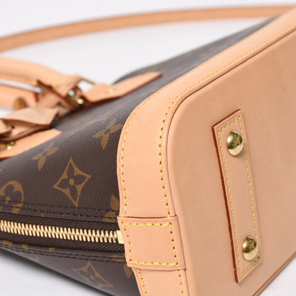新品同様 LOUIS VUITTON ルイヴィトン アルマBB 2WAY ハンドバッグ ショルダーバッグ M53152 ブラウン モノグラムキャンバス 中古 4a008380