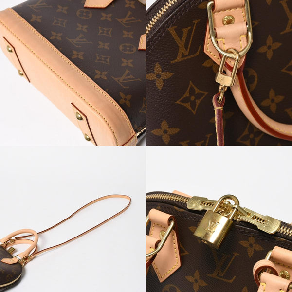 新品同様 LOUIS VUITTON ルイヴィトン アルマBB 2WAY ハンドバッグ ショルダーバッグ M53152 ブラウン モノグラムキャンバス 中古 4a008380