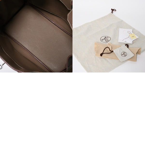 極美品 HERMES エルメス バーキン30 ハンドバッグ トゴ エトゥープ シルバー金具 ◻︎P刻印 中古 4a007753
