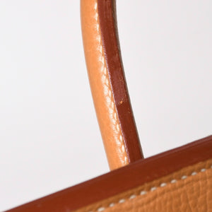 Mint condition, extremely rare HERMES Birkin handbag, Haut à Courroies 60, natural Ardennes leather, gold hardware. ◻︎D stamp used 4a008676