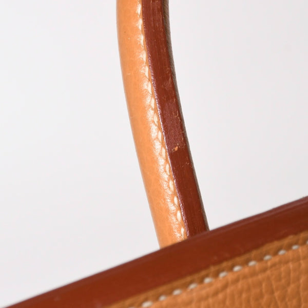 Mint condition, extremely rare HERMES Birkin handbag, Haut à Courroies 60, natural Ardennes leather, gold hardware. ◻︎D stamp used 4a008676