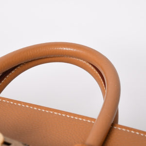 Mint condition, extremely rare HERMES Birkin handbag, Haut à Courroies 60, natural Ardennes leather, gold hardware. ◻︎D stamp used 4a008676
