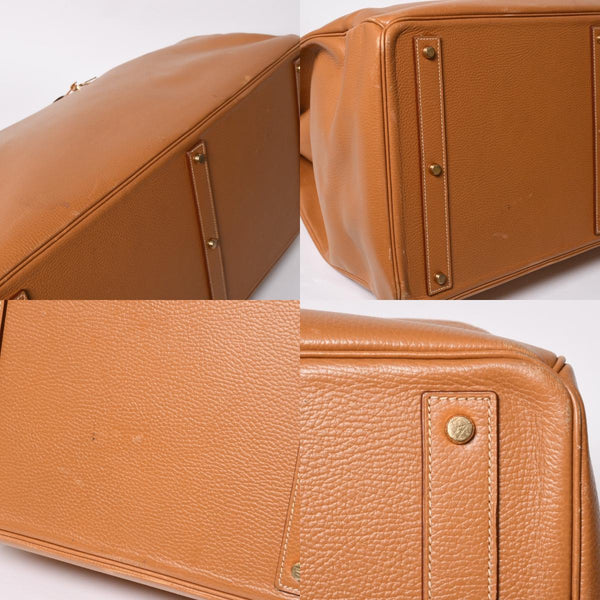 Mint condition, extremely rare HERMES Birkin handbag, Haut à Courroies 60, natural Ardennes leather, gold hardware. ◻︎D stamp used 4a008676