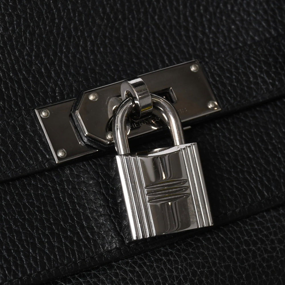 激レア HERMES エルメス ケリー50 ハンドバック ブラック トリヨンクレマンス シルバー金具 ◻︎J刻印 美品 中古 4a008677