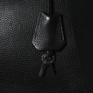 Extremely rare HERMES Kelly 50 handbag, black Taurillon Clemence leather, silver hardware. ◻J stamp, excellent condition, pre-owned, 4a008677