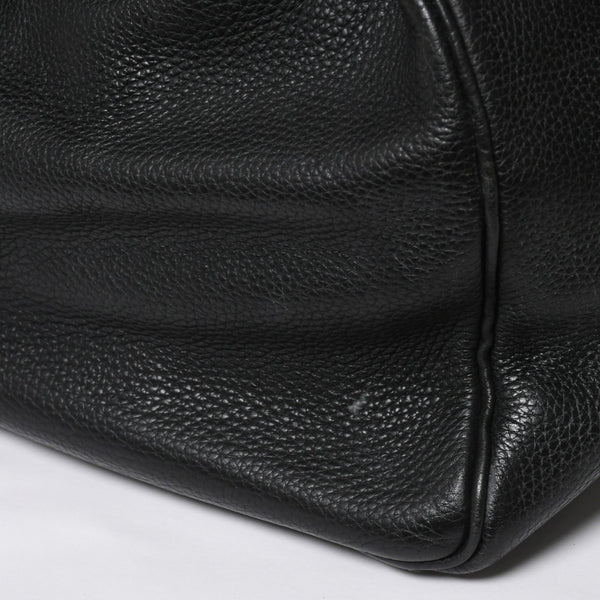 Extremely rare HERMES Kelly 50 handbag, black Taurillon Clemence leather, silver hardware. ◻J stamp, excellent condition, pre-owned, 4a008677