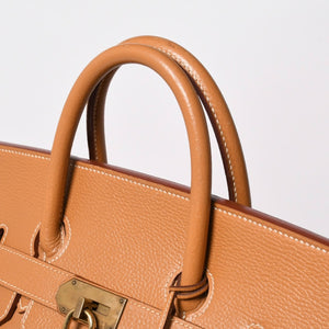 Mint condition, extremely rare HERMES Birkin handbag, Haut à Courroies 60, natural Ardennes leather, gold hardware. ◻︎D stamp used 4a008676
