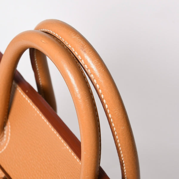 Mint condition, extremely rare HERMES Birkin handbag, Haut à Courroies 60, natural Ardennes leather, gold hardware. ◻︎D stamp used 4a008676