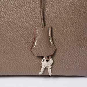 極美品 HERMES エルメス バーキン30 ハンドバッグ トゴ エトゥープ シルバー金具 ◻︎P刻印 中古 4a007753