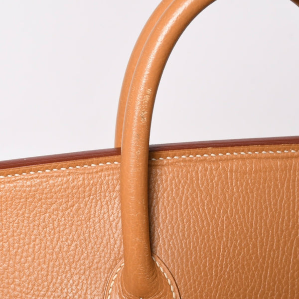 Mint condition, extremely rare HERMES Birkin handbag, Haut à Courroies 60, natural Ardennes leather, gold hardware. ◻︎D stamp used 4a008676