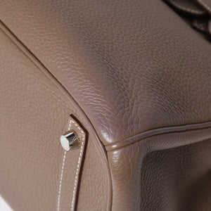 極美品 HERMES エルメス バーキン30 ハンドバッグ トゴ エトゥープ シルバー金具 ◻︎P刻印 中古 4a007753