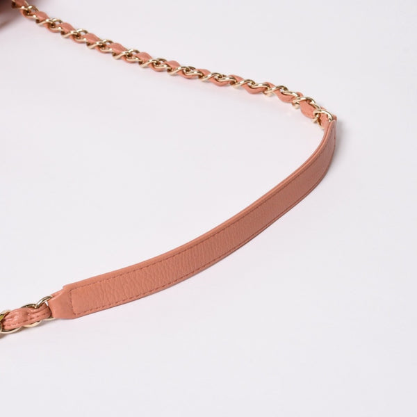 新品同様 CHANEL シャネル ジャンボ マトラッセ XXL ショルダーバッグ ピンク系 チェーンショルダー デカマト 中古 4a008682