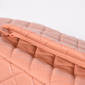新品同様 CHANEL シャネル ジャンボ マトラッセ XXL ショルダーバッグ ピンク系 チェーンショルダー デカマト 中古 4a008682