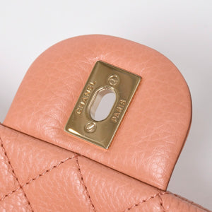 新品同様 CHANEL シャネル ジャンボ マトラッセ XXL ショルダーバッグ ピンク系 チェーンショルダー デカマト 中古 4a008682
