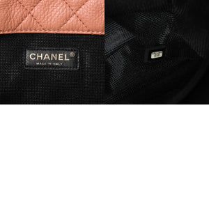 新品同様 CHANEL シャネル ジャンボ マトラッセ XXL ショルダーバッグ ピンク系 チェーンショルダー デカマト 中古 4a008682
