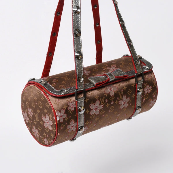 新品未使用 LOUIS VUITTON ルイヴィトン VIP限定 村上隆 チェリーブロッサム ミニパピヨンショルダー ハンドバック 中古 4a008895