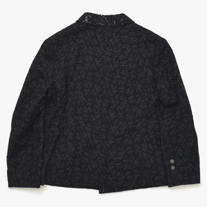 Like new CHANEL Coco Mark Lace Sequin Jacket Men's P70098 Cotton Polyester Black Size 50 Used 4a008700