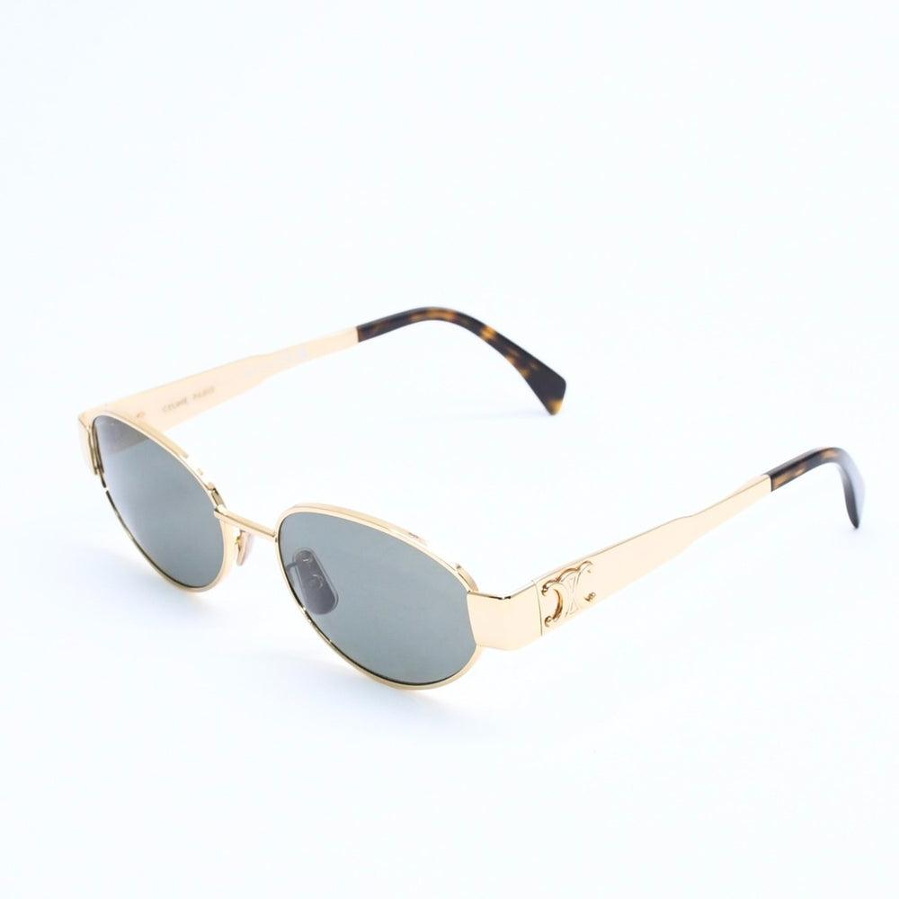 極美品 CELINE セリーヌ サングラス トリオンフ CL40235U イタリア製 メタル ゴールド金具 サイズ54◻︎18 中古 4a008386