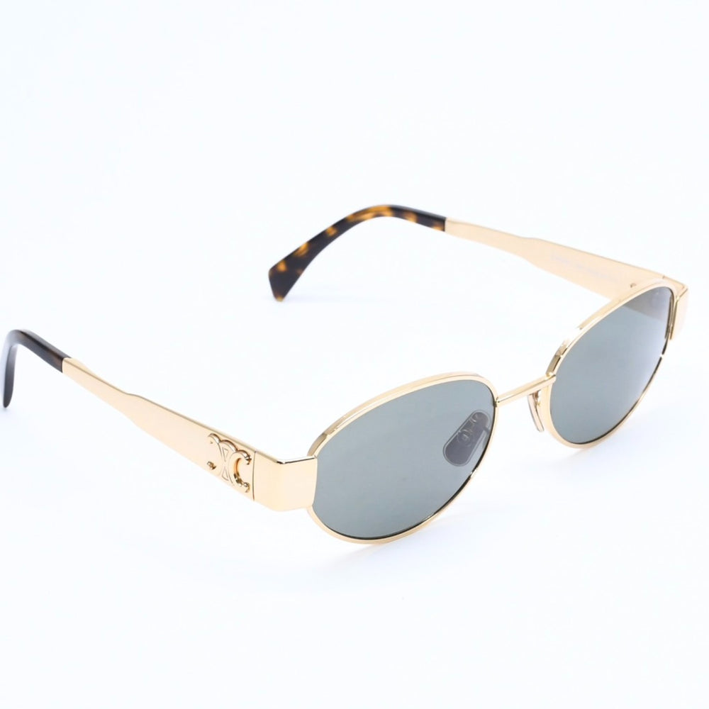 極美品 CELINE セリーヌ サングラス トリオンフ CL40235U イタリア製 メタル ゴールド金具 サイズ54◻︎18 中古 4a008386