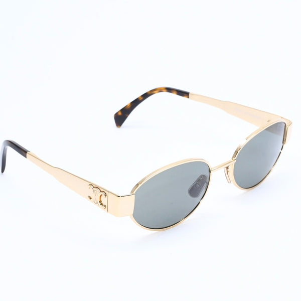 極美品 CELINE セリーヌ サングラス トリオンフ CL40235U イタリア製 メタル ゴールド金具 サイズ54◻︎18 中古 4a008386