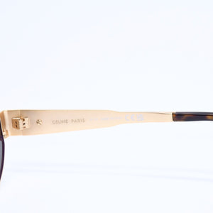 極美品 CELINE セリーヌ サングラス トリオンフ CL40235U イタリア製 メタル ゴールド金具 サイズ54◻︎18 中古 4a008386