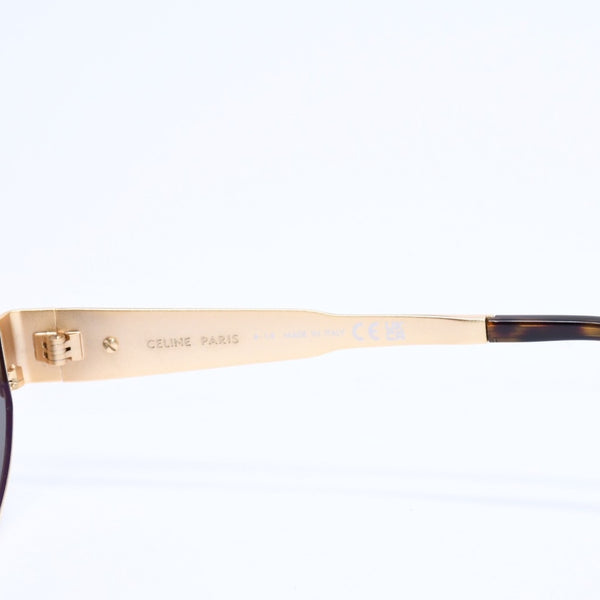 極美品 CELINE セリーヌ サングラス トリオンフ CL40235U イタリア製 メタル ゴールド金具 サイズ54◻︎18 中古 4a008386