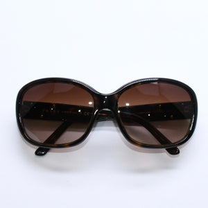 PRADA Sunglasses Eyewear Size 130 Triangle Logo Tortoiseshell Color Brown Good Condition Used 4a008484