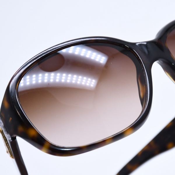 PRADA Sunglasses Eyewear Size 130 Triangle Logo Tortoiseshell Color Brown Good Condition Used 4a008484