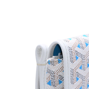 新品未使用品 GOYARD ゴヤール ショルダーバッグ プリュメ ポーチウォレット 2026年 限定色 ポーラブルー ホワイト アイボリー シルバー金具 中古 4a008852