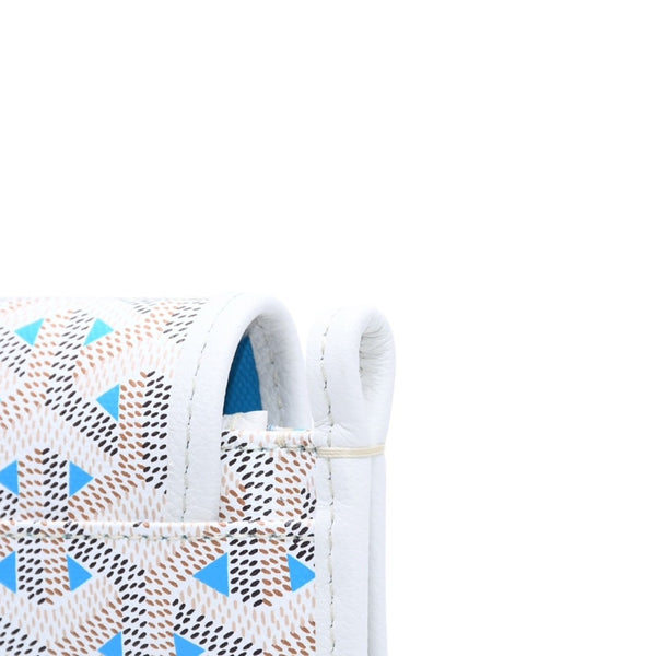 新品未使用品 GOYARD ゴヤール ショルダーバッグ プリュメ ポーチウォレット 2026年 限定色 ポーラブルー ホワイト アイボリー シルバー金具 中古 4a008852